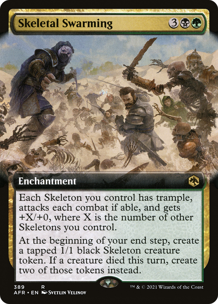 Skeletal Swarming (Extended Art) (AFR-389) - Adventures in the Forgotten Realms: (Extended Art)