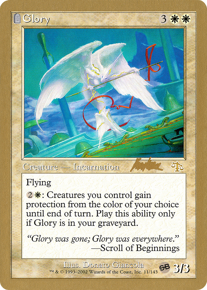 Glory - 2002 Brian Kibler (JUD) (SB) (WCD-) - World Championship Decks 2002