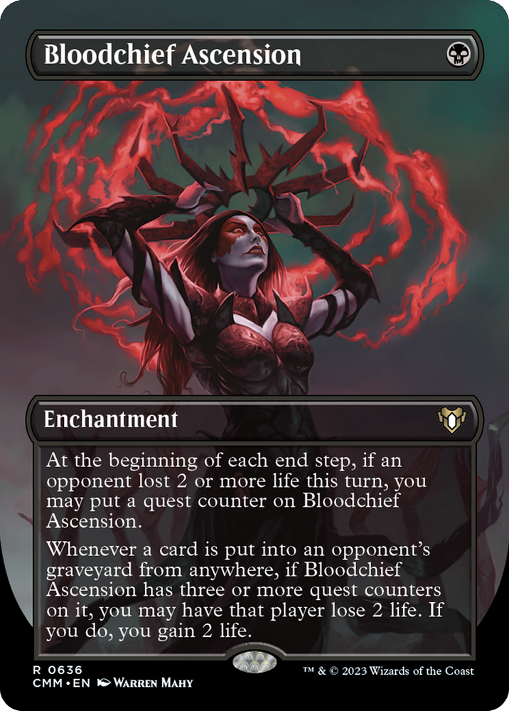 Bloodchief Ascension (Borderless) (CMM-636) - Commander Masters (Borderless)
