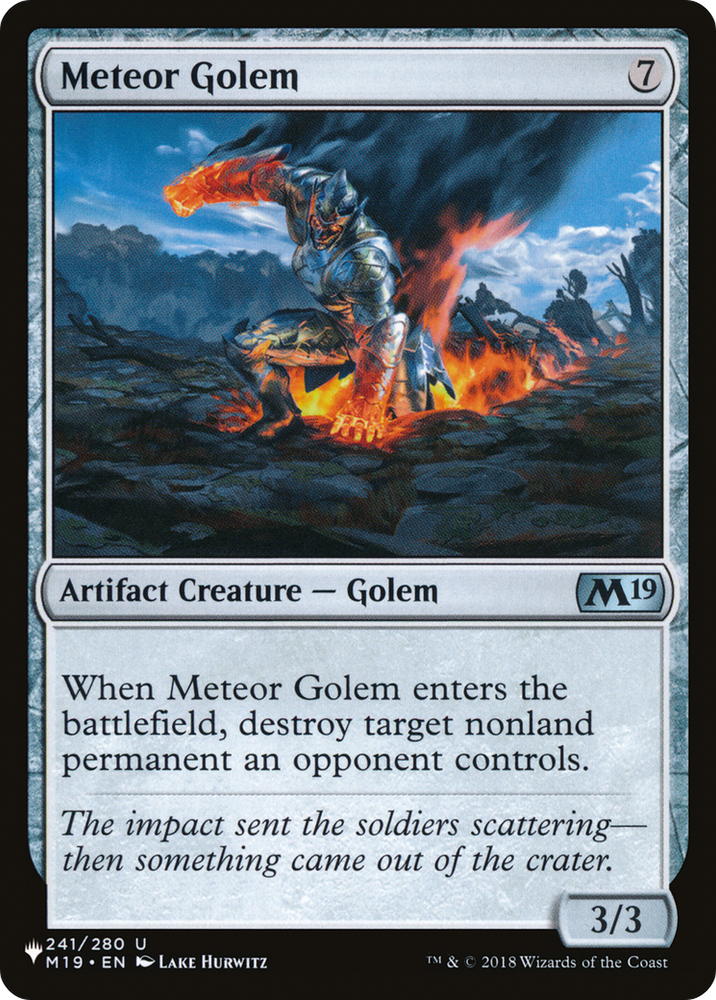Meteor Golem (LIST-241) - The List