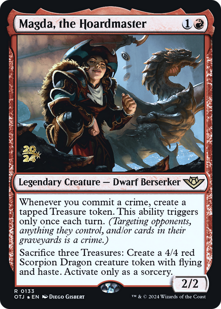 Magda, the Hoardmaster (PRE-133) - Outlaws of Thunder Junction Promos Foil