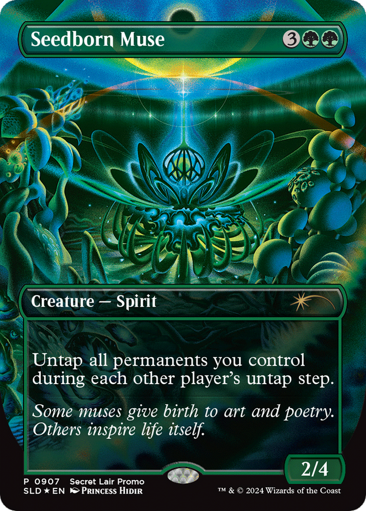 Seedborn Muse (Rainbow Foil) (SLD-907) - Secret Lair Drop (Borderless) Foil