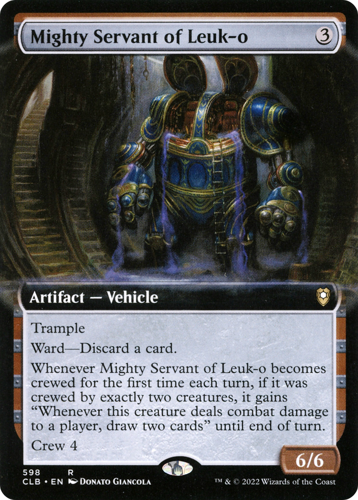 Mighty Servant of Leuk-o (Extended Art) (CLB-598) - Commander Legends: Battle for Baldur's Gate: (Extended Art) Foil