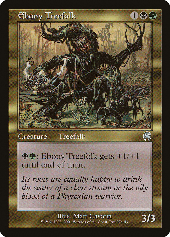 Ebony Treefolk (APC-097) - Apocalypse Foil