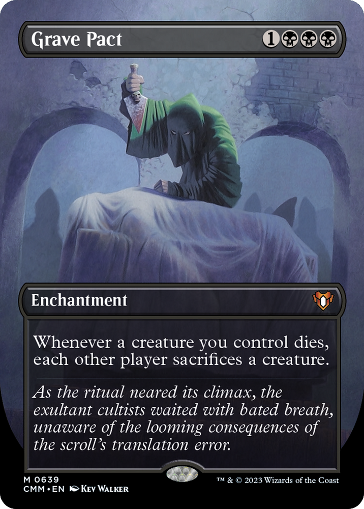 Grave Pact (Borderless) (CMM-639) - Commander Masters (Borderless) Foil
