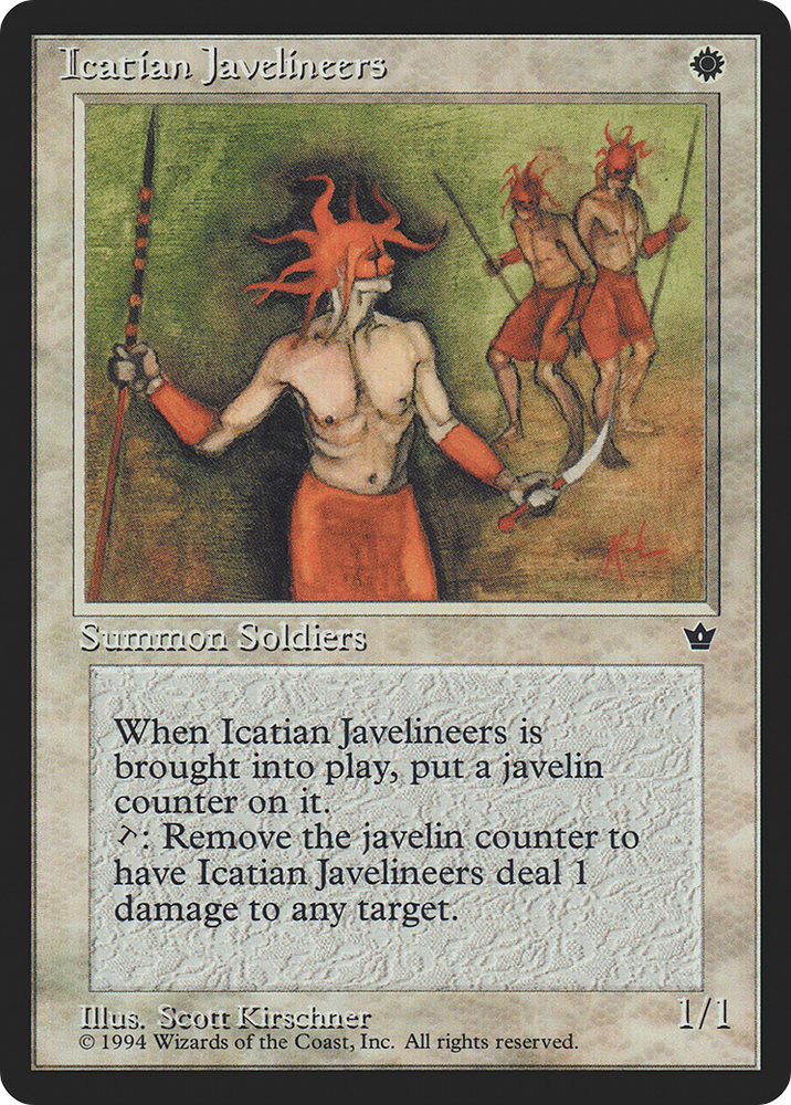 Icatian Javelineers (Kirschner) (FEM-08C) - Fallen Empires
