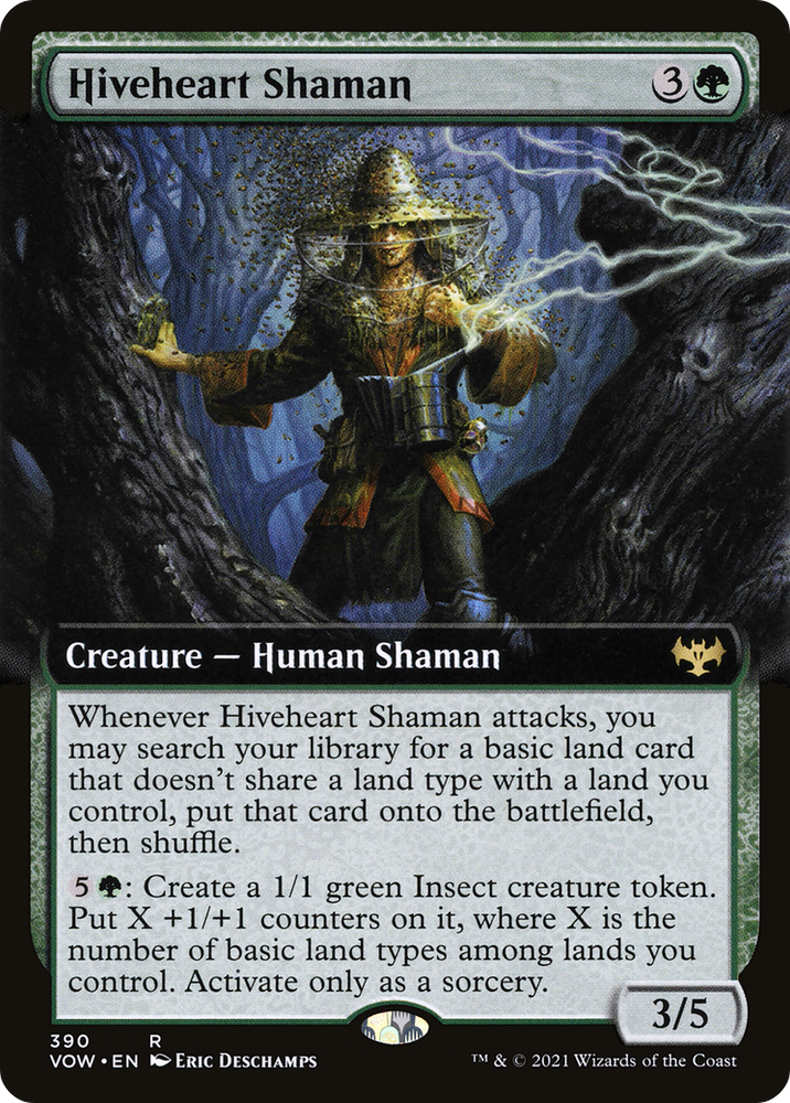 Hiveheart Shaman (Extended Art) (VOW-390) - Innistrad: Crimson Vow: (Extended Art) Foil