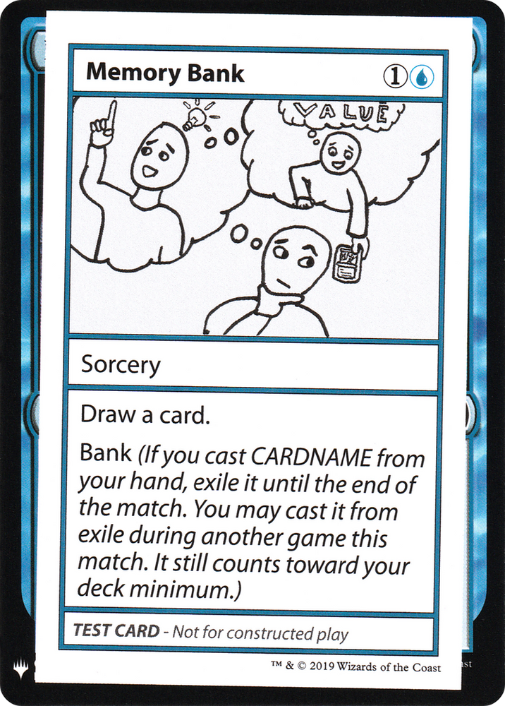Memory Bank (CMB1-027) - Mystery Booster Playtest Cards 2019