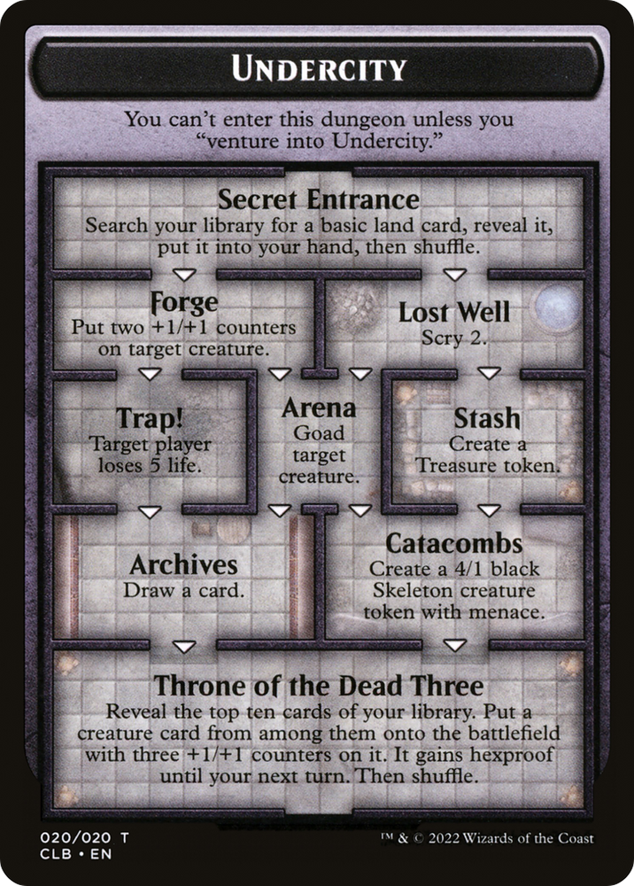 Undercity // The Initiative (TCLB-020) - Battle for Baldur's Gate Tokens