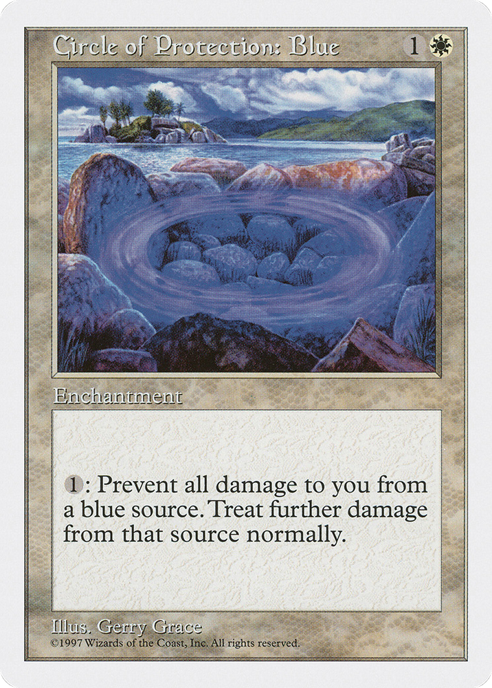 Circle of Protection: Blue (5ED-018) - Fifth Edition