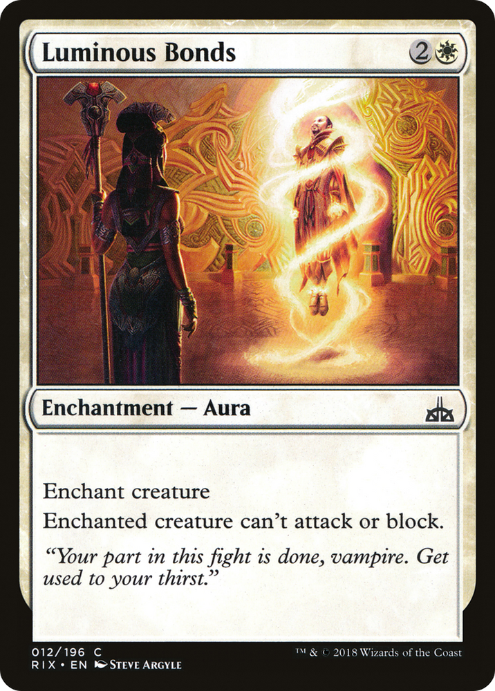 Luminous Bonds (RIX-012) - Rivals of Ixalan Foil