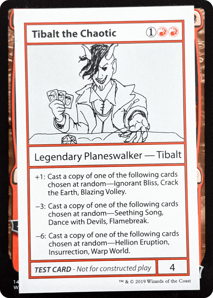 Tibalt the Chaotic (No PW Symbol) (CMB1-066) - Mystery Booster Playtest Cards 2021
