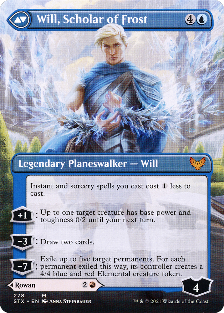 Rowan, Scholar of Sparks (Borderless) (STX-278) - Strixhaven: School of Mages (Borderless) Foil