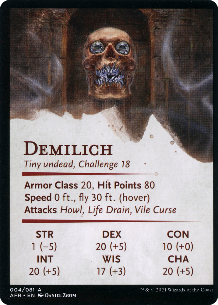 Demilich // Demilich (AAFR-004) - Adventures in the Forgotten Realms Art Series (Borderless) Foil