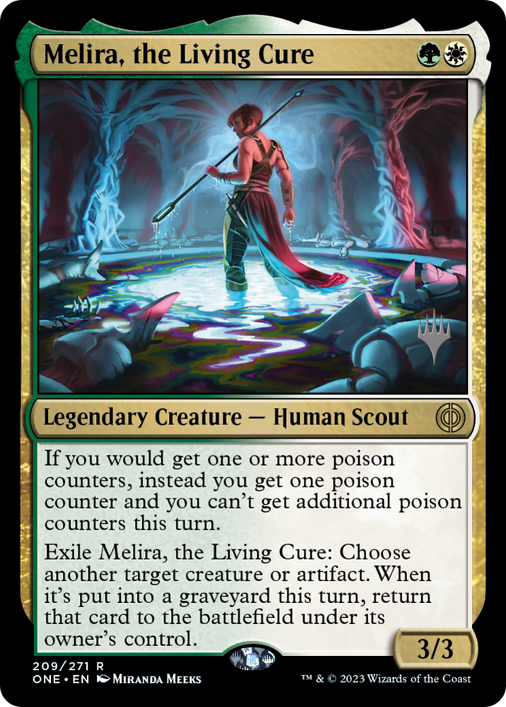 Melira, the Living Cure (PPONE-209) - Phyrexia: All Will Be One Promos Foil