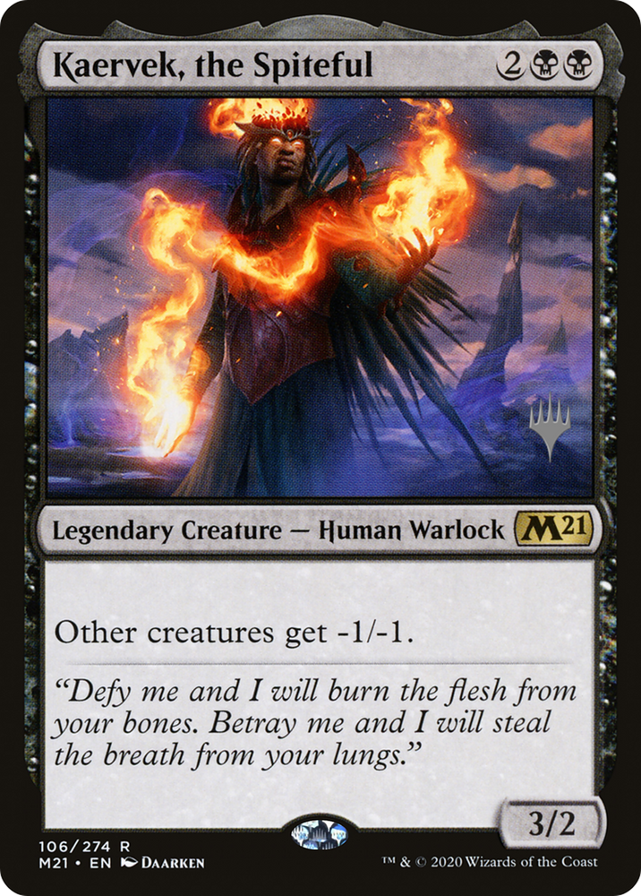 Kaervek, the Spiteful (PPM21-106P) - Core Set 2021 Promos Foil