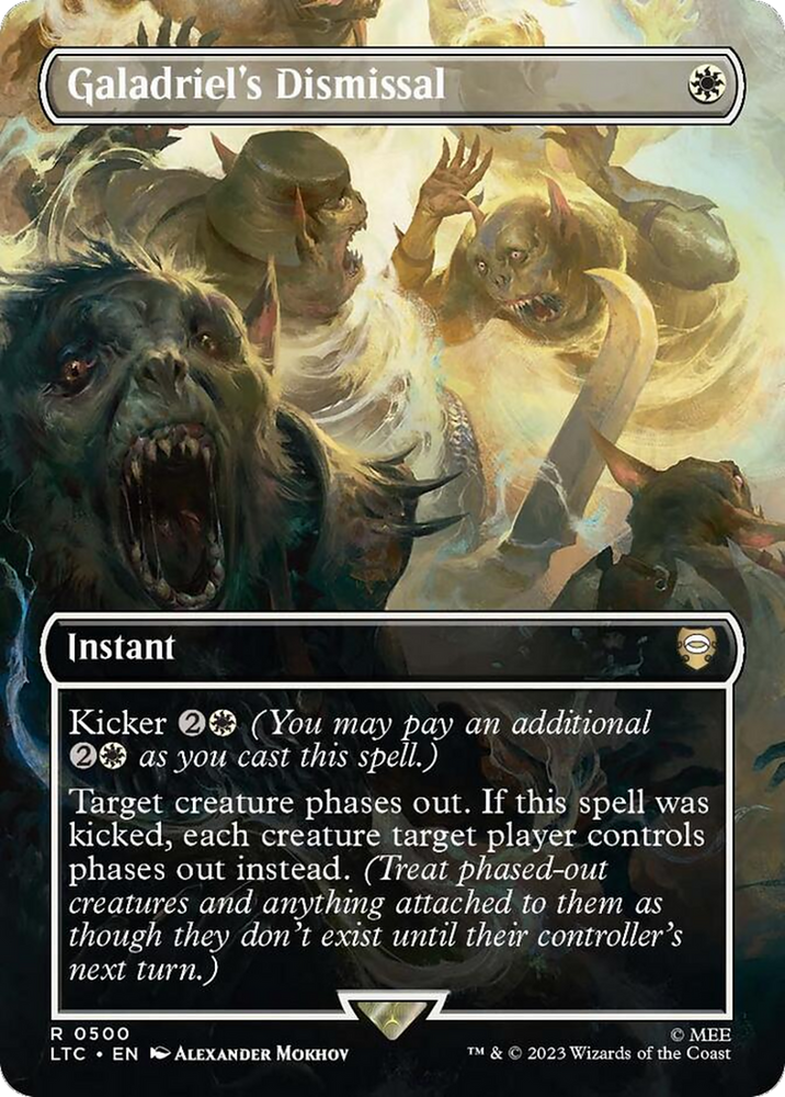 Galadriel's Dismissal (Borderless) (LTC-500) - Tales of Middle-earth Commander (Borderless) Foil
