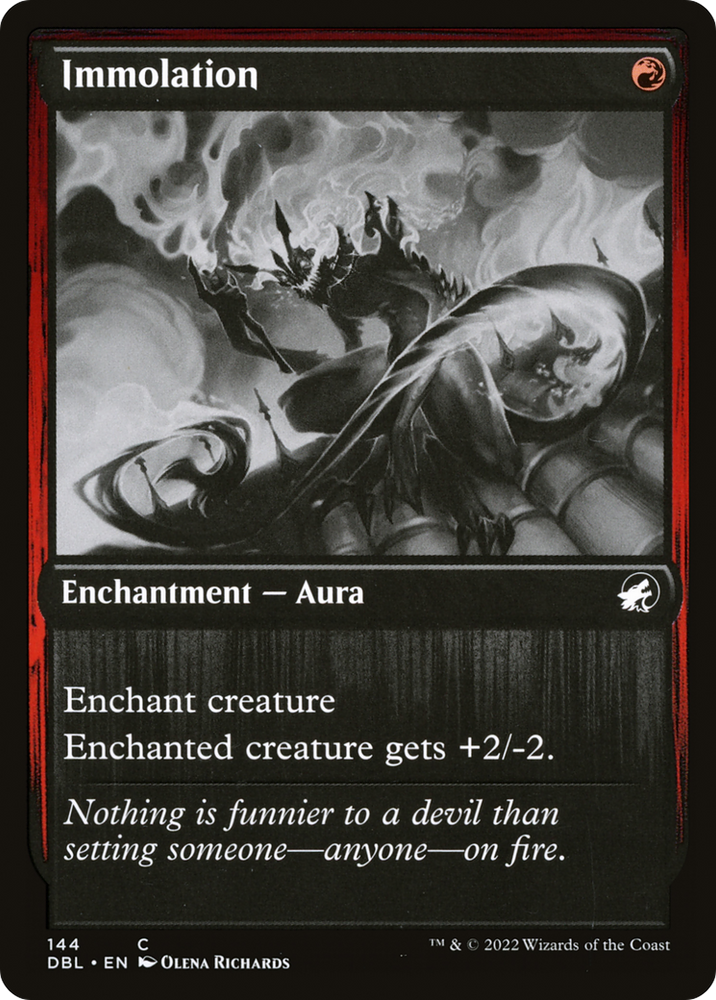 Immolation (DBL-144) - Innistrad: Double Feature Foil