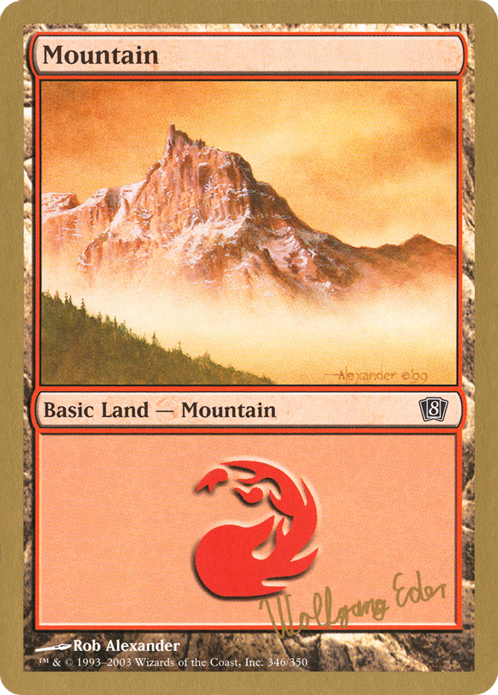Mountain (346) - 2003 Wolfgang Eder (8ED) (WCD-WE346) - World Championship Decks 2003