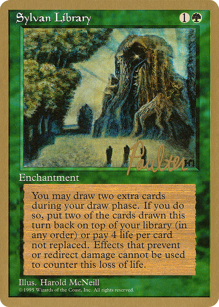 Sylvan Library - 1996 Preston Poulter (4ED) (WCD-PP273) - Pro Tour Collector Set