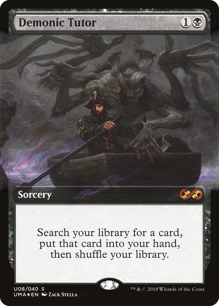 Demonic Tutor (UMA:BT-0U8) - Ultimate Box Topper: (Extended Art) Foil