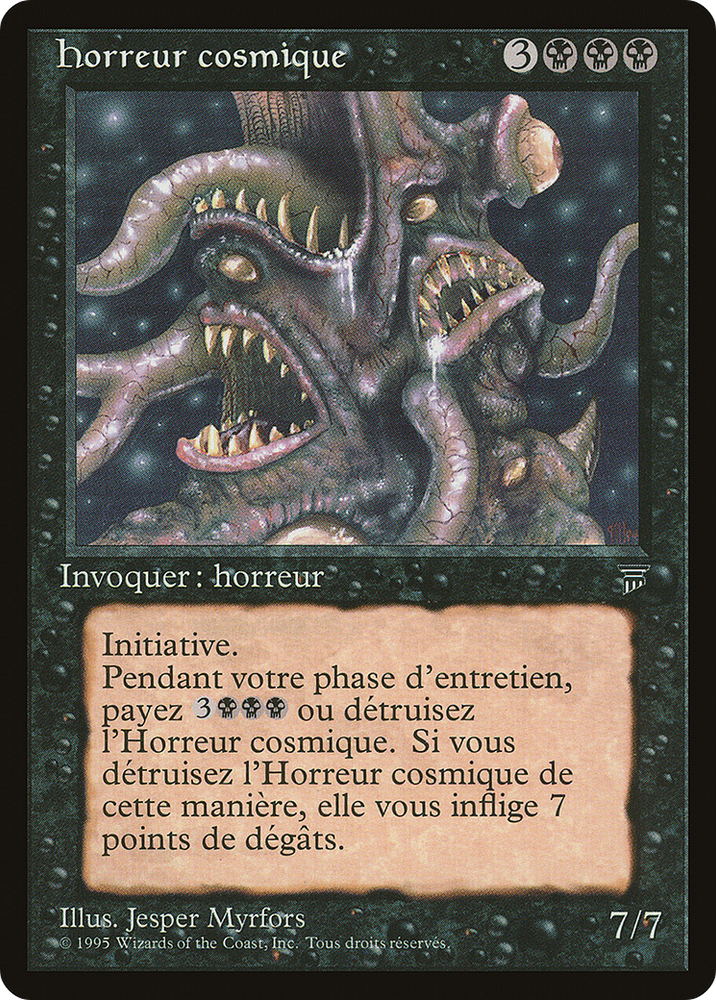 Cosmic Horror (French) - "horreur cosmique" (REN-) - Renaissance