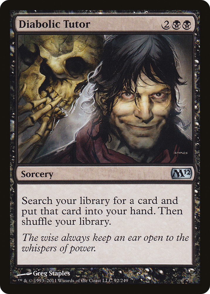 Diabolic Tutor (M12-092) - Magic 2012 Foil