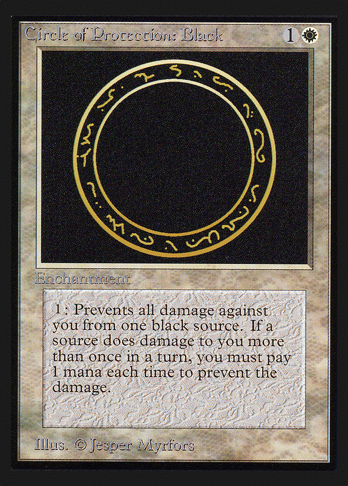 Circle of Protection: Black (CE) (CED-) - Collectors' Edition
