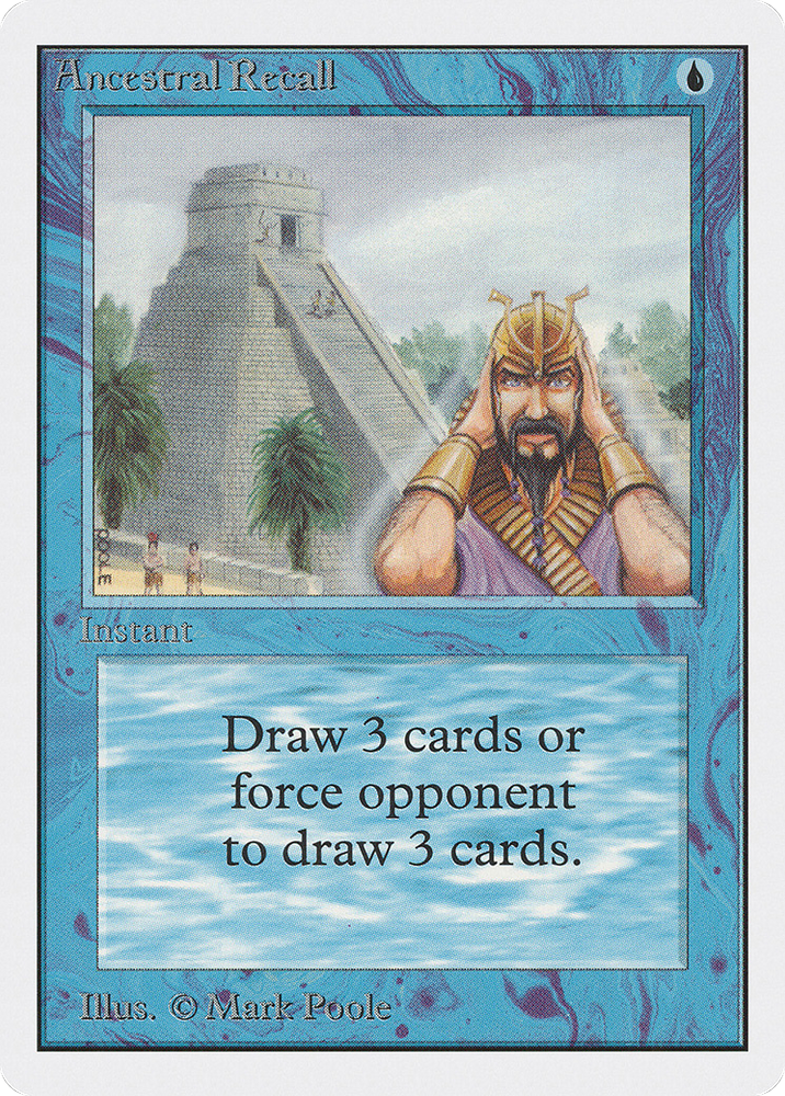 Ancestral Recall (2ED-048) - Unlimited Edition