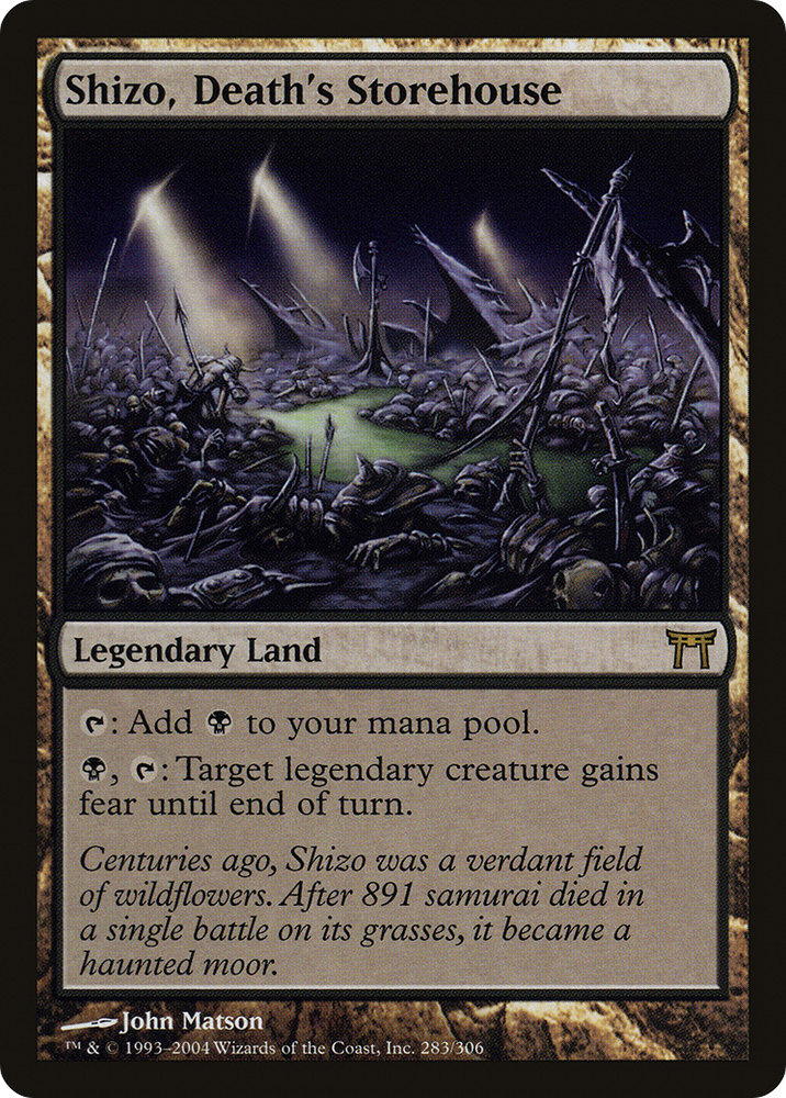 Shizo, Death's Storehouse (CHK-283) - Champions of Kamigawa