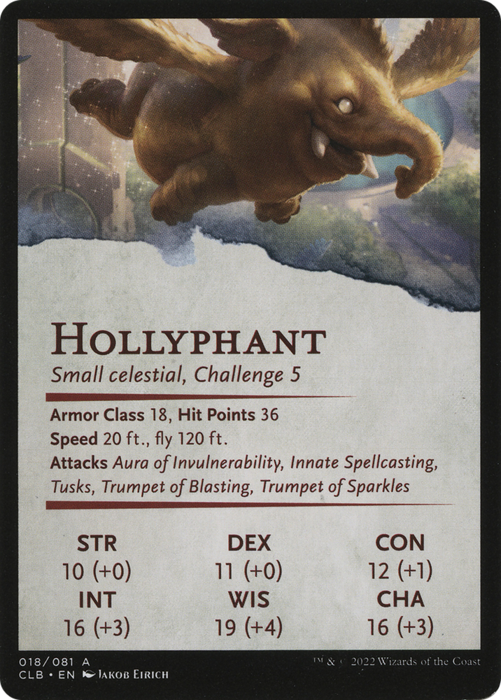 Lulu, Loyal Hollyphant // Lulu, Loyal Hollyphant (ACLB-018) - Battle for Baldur's Gate Art Series (Borderless)