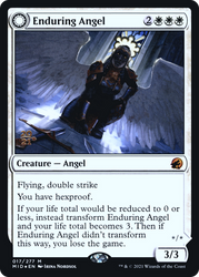 Enduring Angel (PRE-017) - Innistrad: Midnight Hunt Promos: (Double Faced Transform) Foil