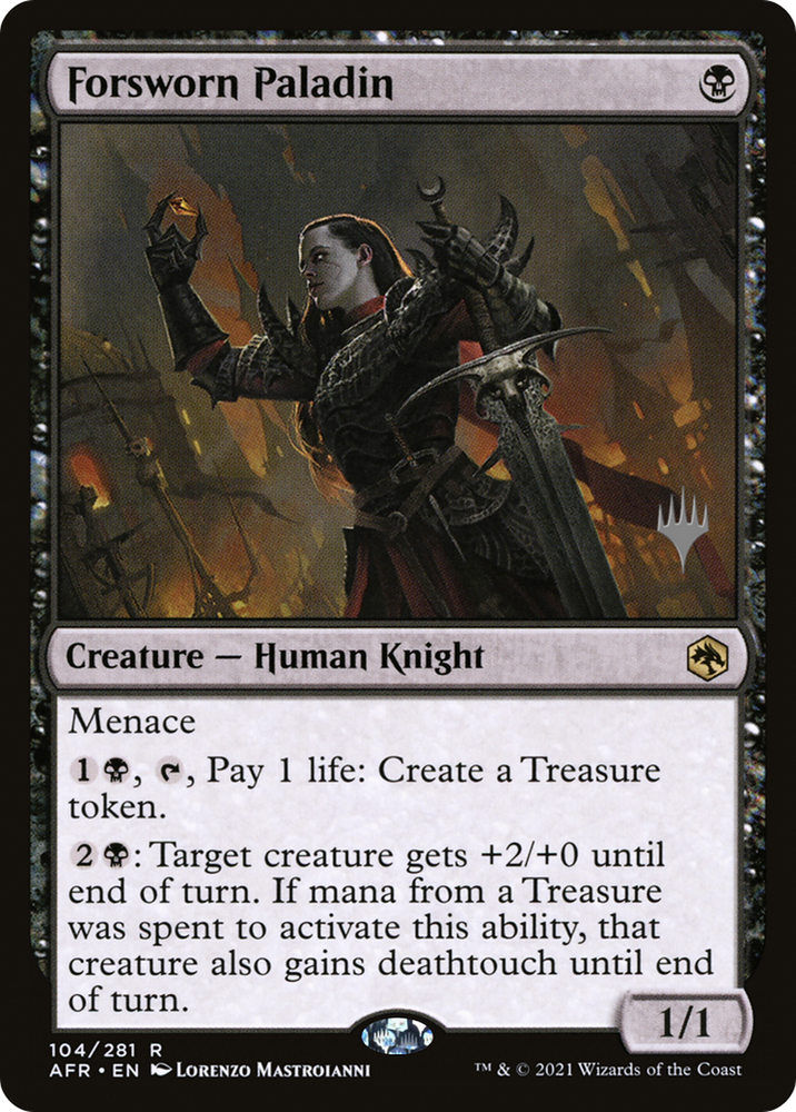 Forsworn Paladin (PPAFR-104P) - Adventures in the Forgotten Realms Promos