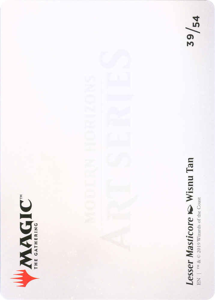 Lesser Masticore // Lesser Masticore (AMH1-039) - Modern Horizons Art Series (Borderless)