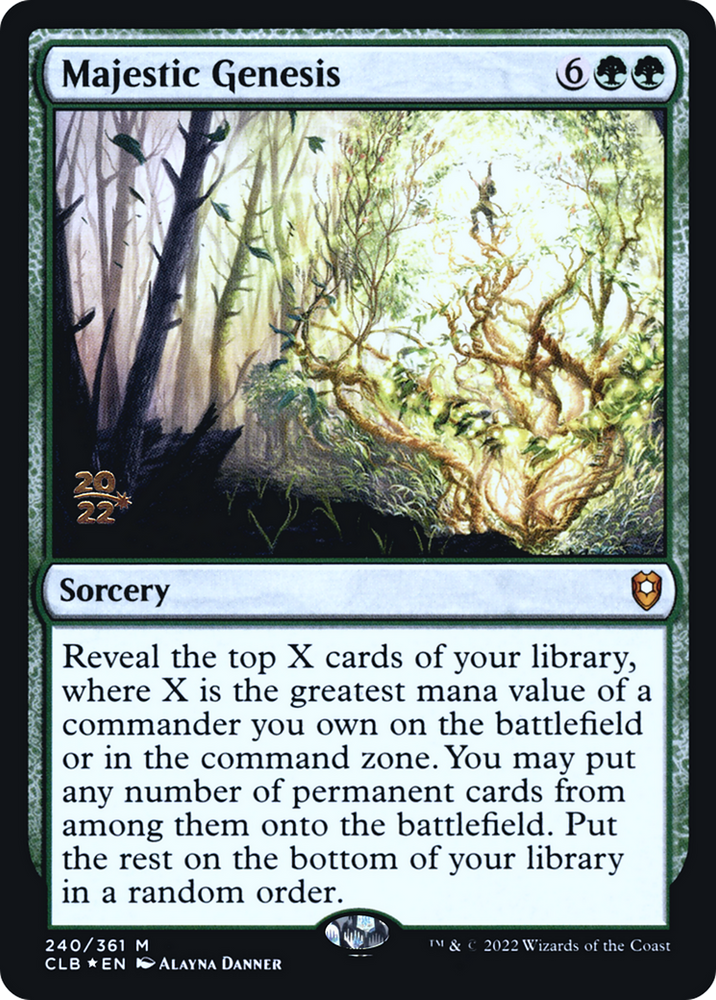 Majestic Genesis (PRE-240S) - Battle for Baldur's Gate Promos Foil