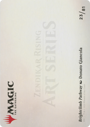 Brightclimb Pathway // Brightclimb Pathway (AZNR-023) - Zendikar Rising Art Series (Borderless) Foil