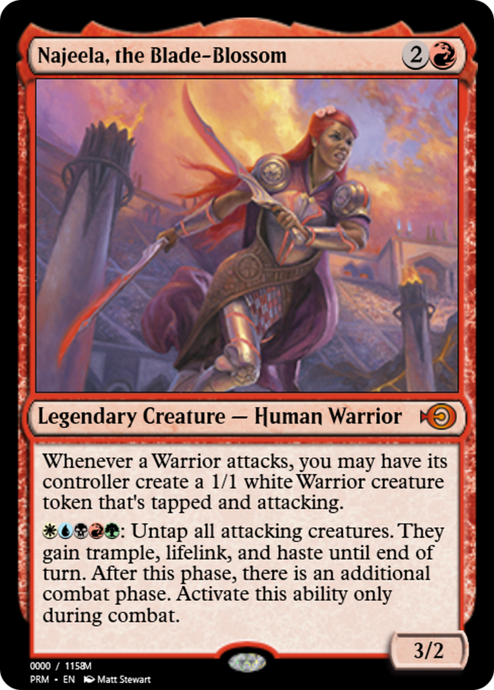 Najeela, the Blade-Blossom (PRM-86210) - Magic Online Promos