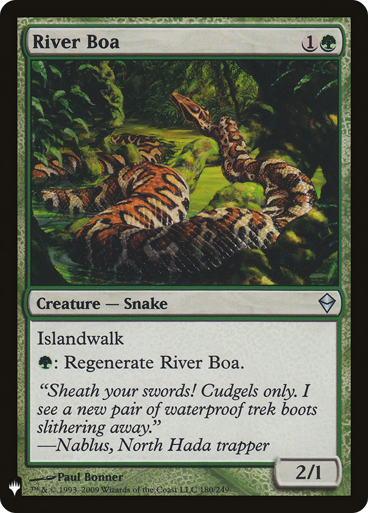 River Boa (LIST-ZEN-180) - The List