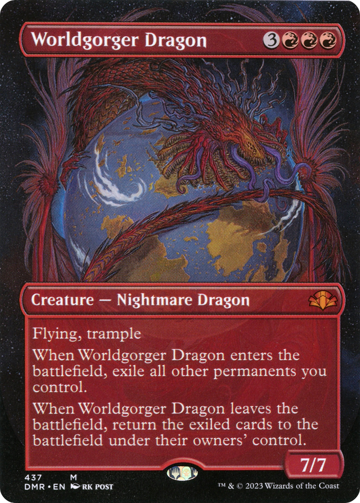 Worldgorger Dragon (Borderless) (DMR-437) - Dominaria Remastered (Borderless) Foil
