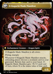 The Kami War // O-Kagachi Made Manifest (PRM-98101) - Magic Online Promos: (enchantment) Foil