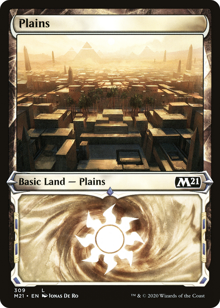 Plains (Showcase) (M21-309) - Core Set 2021: (Showcase) Foil