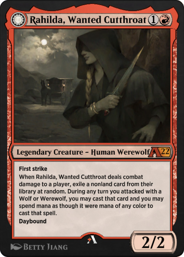 Rahilda, Wanted Cutthroat // Rahilda, Feral Outlaw (Y22-042) - Alchemy: Innistrad