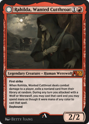 Rahilda, Wanted Cutthroat // Rahilda, Feral Outlaw (Y22-042) - Alchemy: Innistrad