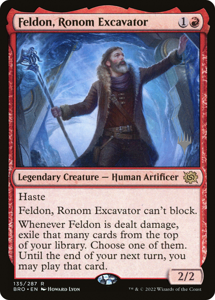 Feldon, Ronom Excavator (PPBRO-135) - The Brothers' War Promos