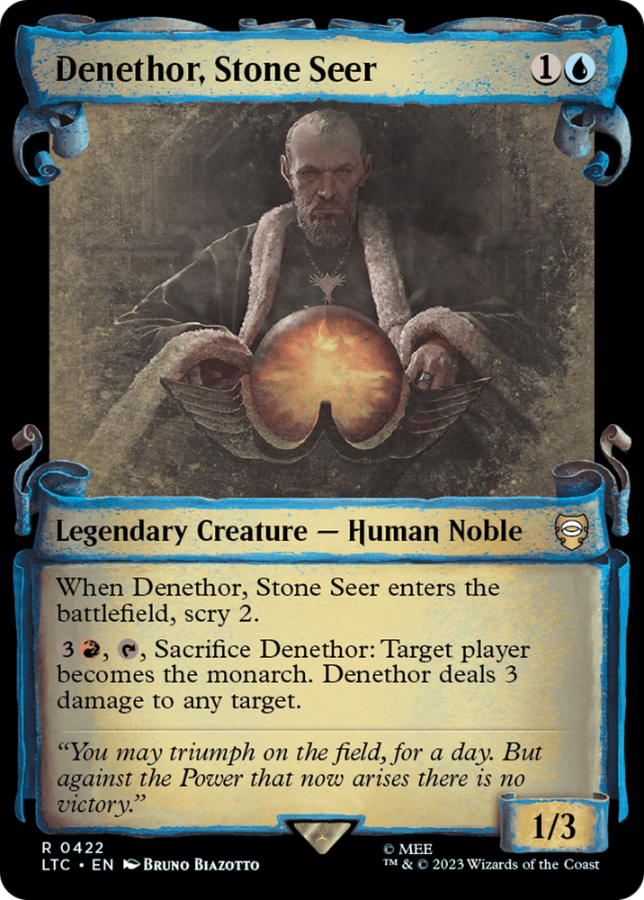 Denethor, Stone Seer (Showcase Scrolls) (LTC-422) - Tales of Middle-earth Commander: (Showcase)