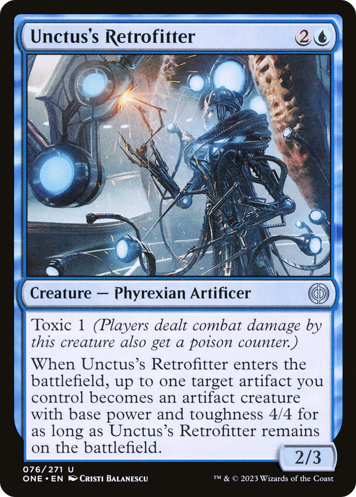 Unctus's Retrofitter (ONE-076) - Phyrexia: All Will Be One