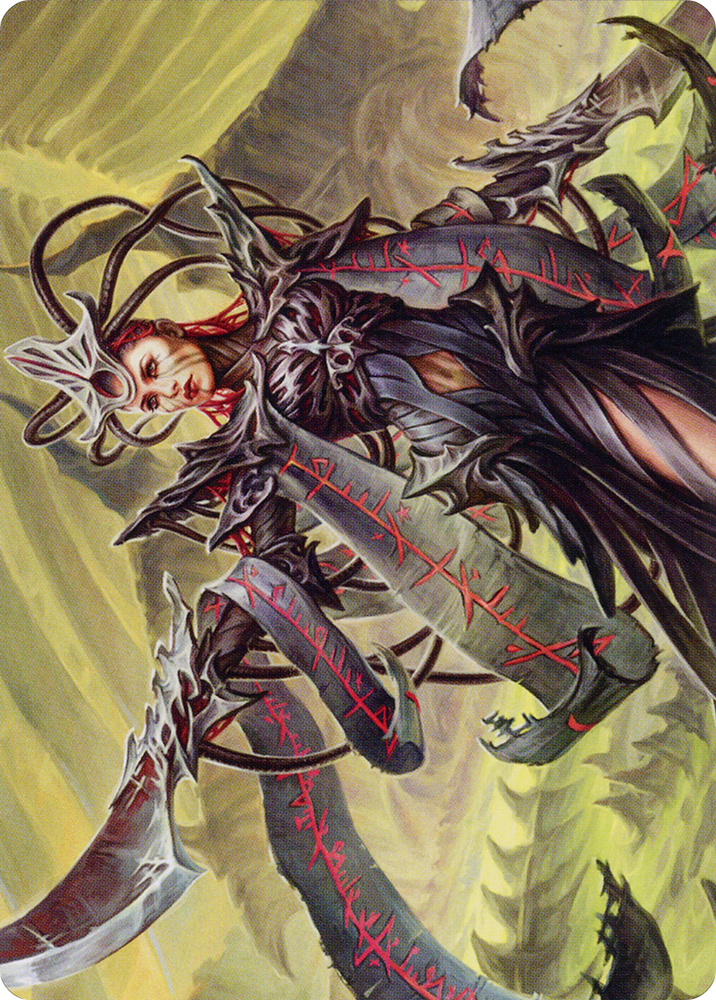 Testament Bearer // Testament Bearer (AONE-023) - Phyrexia: All Will Be One Art Series (Borderless) Foil