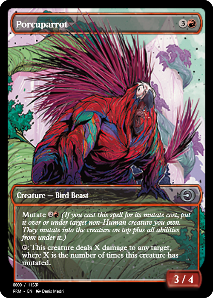 Porcuparrot (PRM-80965) - Magic Online Promos Foil