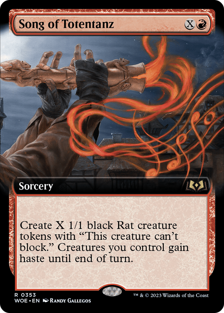 Song of Totentanz (Extended Art) (WOE-353) - Wilds of Eldraine: (Extended Art) Foil