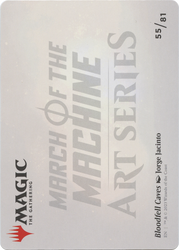 Bloodfell Caves // Bloodfell Caves (AMOM-055) - March of the Machine Art Series (Borderless) Foil